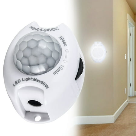 

BSTHOE DC 5-24V 3A PIR Motion Sensor Switch for Closet Cabinet Wardrobe LED Strip Lamp