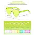 thumbnail image 2 of Gafas de sol Colzzy en forma de corazón sin montura, 30 unidades, transparentes, 2 of 7