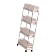 thumbnail image 2 of Cart de almacenamiento delgado Cart de carrito resistente Sturdy Rack Estantería de cocina Organizador de almacenamiento de estantería para el hogar 4 capa, 2 of 9