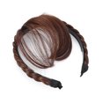 thumbnail image 3 of Mode Perruques Bandeau Cheveux avant Franges Frange Extensions de Cheveux pour les Femmes Filles (Brun Clair), 3 of 7