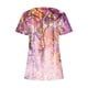 thumbnail image 5 of ICHUANYI Clearance Fashion Womens Casual Printed Square Neck Short Sleeve Buttons Tops Loose Blouses(Pink, S) ICHUANYI WER2023081009324, 5 of 5