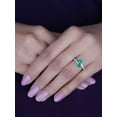 thumbnail image 3 of 1.20 Carat Round Cut Natural Diamond Green Emerald Gemstone Elegant Engagement Ring for Ladies Solid 18K White Gold Size 5 by Diamond-Capitals, 3 of 7
