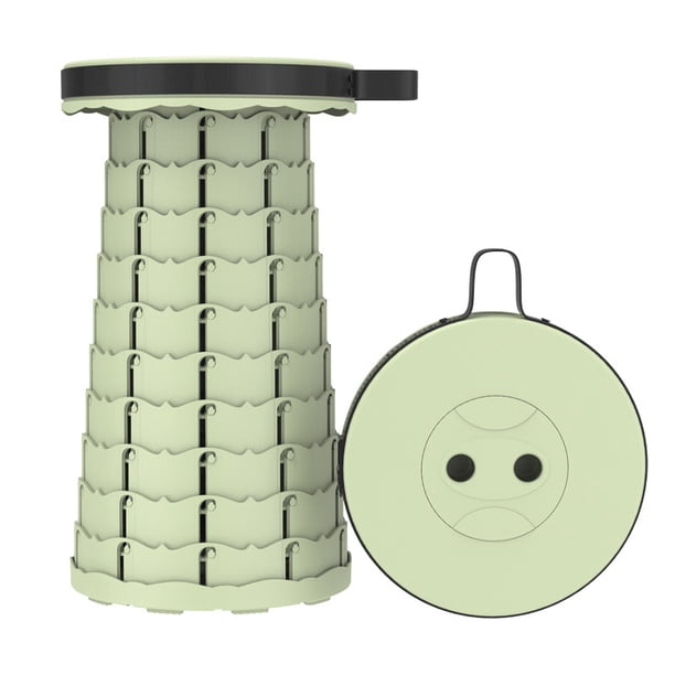 Taburetes plegables retráctiles, taburete portátil para acampar, taburete plegable ligero pero más resistente para pesca actividades al aire libre, carga máxima de 600 libras WD.WDQZL Ropa