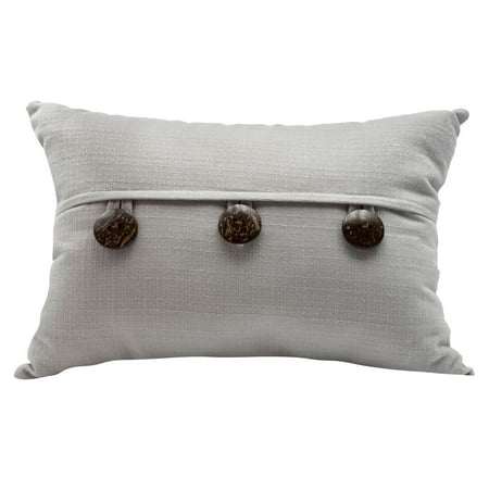 Mainstays Dynasty Oblong 3 Button Decorative Throw Pillow 14 X