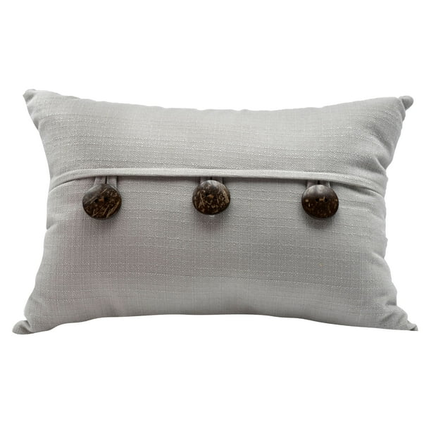 Mainstays Dynasty Oblong 3 Button Decorative Throw Pillow, 14" x 20
