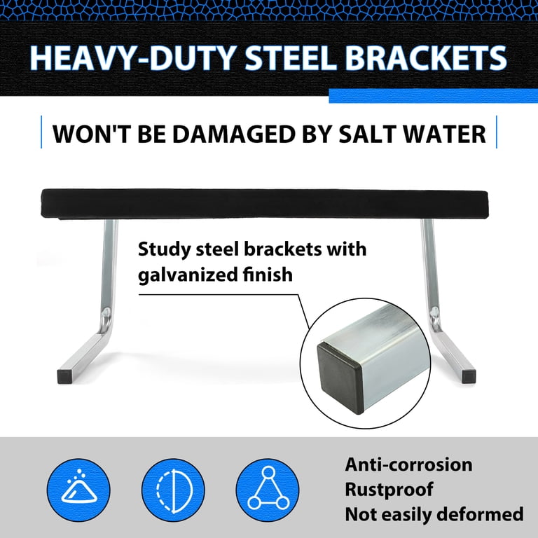 5-Foot Adjustable Boat Trailer Guide-On Bunk Boards - Zinc-Plated, Universal Fit With Hardware