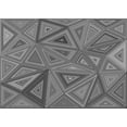 thumbnail image 1 of Ahgly Company Machine Washable Indoor Rectangle Transitional Grey Gray Area Rugs, 2' x 5', 1 of 7