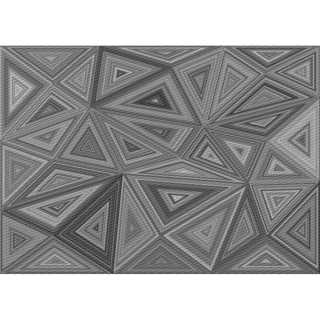 Ahgly Company Tapis Rectangulaire d'Intérieur Lavable en Machine Gris Transitionnel, 5 Pieds x 7 Pieds