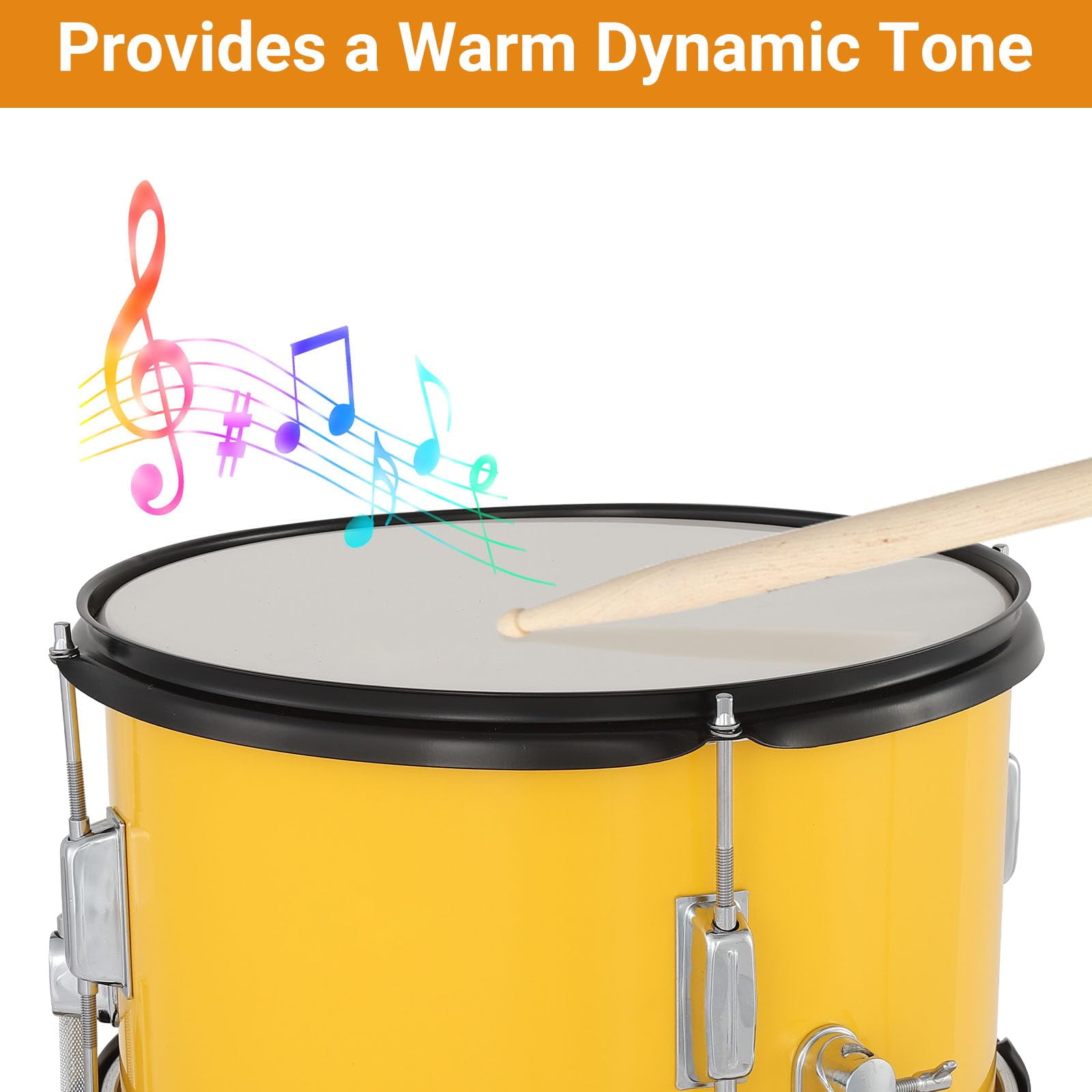 Accreate Drum Set for Beginners, Drum Kit 3-Piece, Drum Set with 10" Cymbal, Bass Drum, Stool, Drumsticks, Pedal