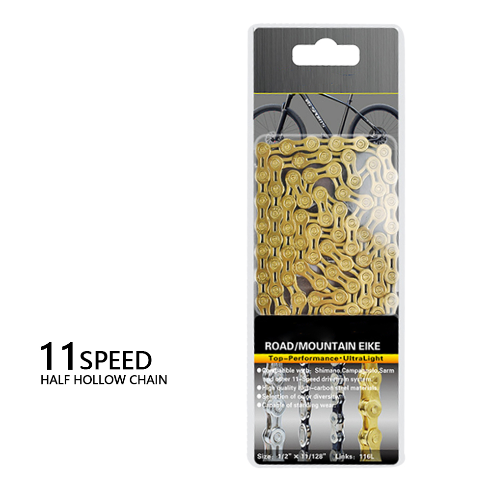 Best quality MTB Bicycle Chain 8//9//10//11 Speed 116L Mountain Bike Hollow Chain