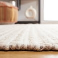 thumbnail image 4 of SAFAVIEH Natura Frona Striped Wool Area Rug, Taupe/Ivory, 5' x 8', 4 of 8
