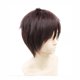 thumbnail image 2 of Peluca sintética para cosplay Anime Eren Jaeger, color marrón oscuro, 2 of 4