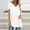 White, variant on Aloohaidyvio Tops for Women,Womens Summer Solid V Neck Loose Short Sleeve Tops T-Shirt Blouse