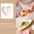 thumbnail image 2 of STRANDCHIC White Ceramic Heart Shaped Plate for Home Use Microwave Safe Fruit Snack Breakfast Salad Tray 7.1 Inches, 2 of 6