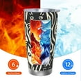thumbnail image 5 of Fotbe Abstract Cat Faces Pattern Pattern 20 oz Tumbler Stainless Steel Vacuum Insulated Coffee Ice Cup Double Wall Travel Flask Leak-proof Coffee Cup-Without Straw, 5 of 8