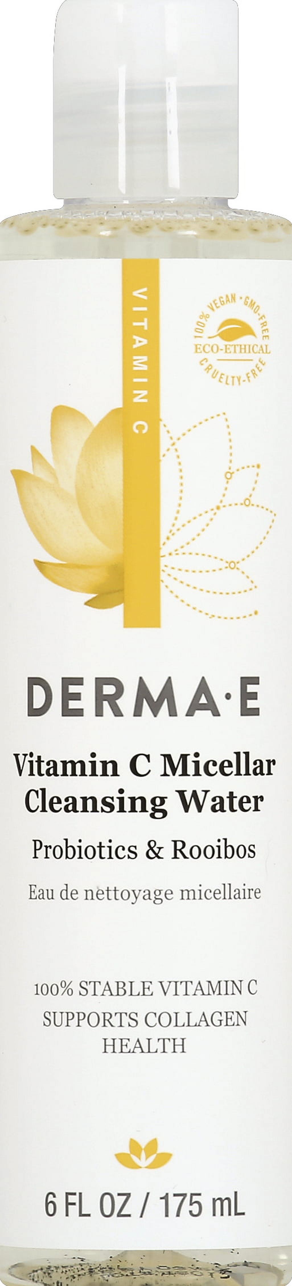Derma E Vitamin C Micellar Cleansing Water, 6 Fl Oz - image 3 of 3