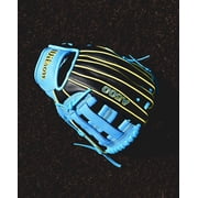 Wilson 2026 A500 10.5 Utility Youth Baseball Glove - Black/Cool Blue/Yellow, Right Hand Throw