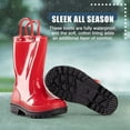 thumbnail image 4 of NORTY Kids' Boys Girls Waterproof PVC Rain Boots Easy-On Handles Fun Colors & Prints, 4 of 15