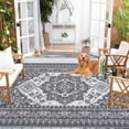 thumbnail image 3 of Waterproof Outdoor Rug,Plastic Reversible Rug,Modern Area Rug,Large Floor Mat,Modern Plaid Outdoor Rug for Outdoors,RV,Patio,Backyard,Deck,Picnic,Beach,Camping, 3 of 9
