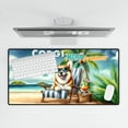 thumbnail image 4 of Corgi Hello Summer Beach Theme with Sunglasses and Tropical Cocktail Desk Mat Full Keyboard Mouse Pad Welsh Corgi Dog Lover Gifts Idea Large Mousepad - 00009, 4 of 5