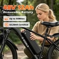 thumbnail image 6 of Electric Bike for Adults Electric Mountain bike 20MPH 40Miles, 7-Speed, 26" Tires, 6 of 6
