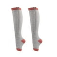 thumbnail image 1 of Clearance! 1Pairs Unisex Zipper Pressure Compression Sport Socks Support Stockings Leg - Open Toe Knee High Varicose Veins Socks, 1 of 7