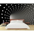 thumbnail image 2 of Papier Peint 3D Tunnel Spatial Noir SKU WAL0193, 2 of 8