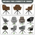 thumbnail image 6 of Whosucclay Brown Dog Paw Print Curved Back Chair Covers with Arms Anti-Slip Curved Back Bar Stool Slipcovers with Arms Elastic Dining Chair Covers for Bedroom, Dining Room, Hotel, 6 of 7