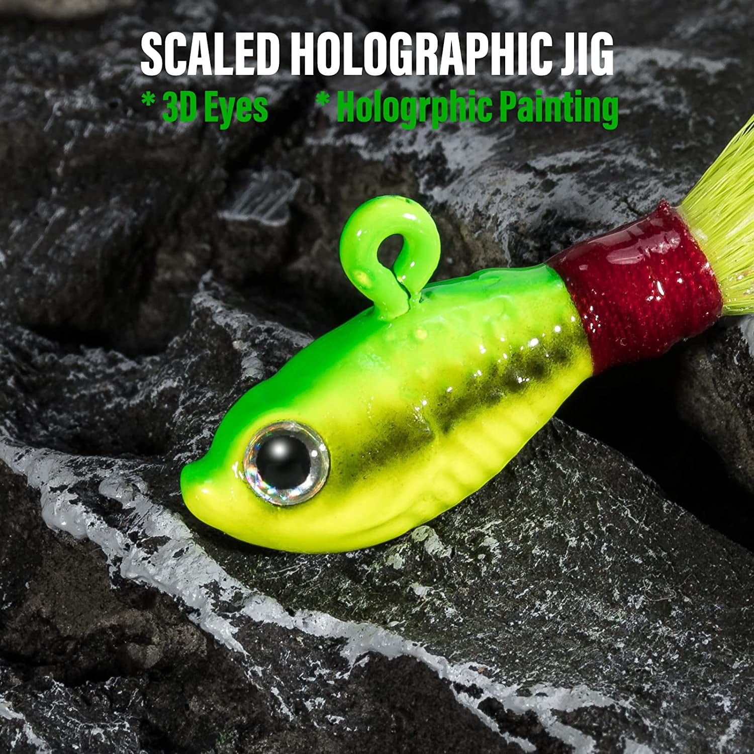3 Pack Bucktail Jig Lure Hair Jig Saltwater Freshwater Lures Surf Fishing Bass Flounder Striper Bluefish Halibut Redfish