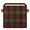 Multicolor 1, variant on CURLYOOT Floral Ladybugs Cube Storage Bin 11 Inch Fabric Storage Cube for Shelves Decorative Foldable Basket with Leather Handle for Closet Shelves Organizer