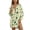 Green Hat Shamrock Horseshoe, variant on Xoenoiee Blue Rose Flower Print Women's Swimsuit Coverup Button Down Beach Cover Ups Shirt Dress Summer Casual Oversized Vacation Swimwear with Pocket, S
