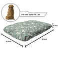 thumbnail image 2 of Chicken Pet Bed, Doodle with Minimalist Stripes Dots Farm Organic Abstract, Chew Resistant Pad for Dogs and Cats Cushion with Removable Cover, 24" x 39", Almond Green and White, by Ambesonne, 2 of 4