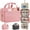 Pink, variant on Travel Toiletry Bags, Portable Travel Bag with Hanging Hook for Women, Waterproof and Hanging Makeup Bag Travel Organizer Accessories for Travel Essentials