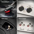 thumbnail image 4 of Tocadiscos TANLANIN Bluetooth Vintage de 3 velocidades con altavoces, 4 of 9