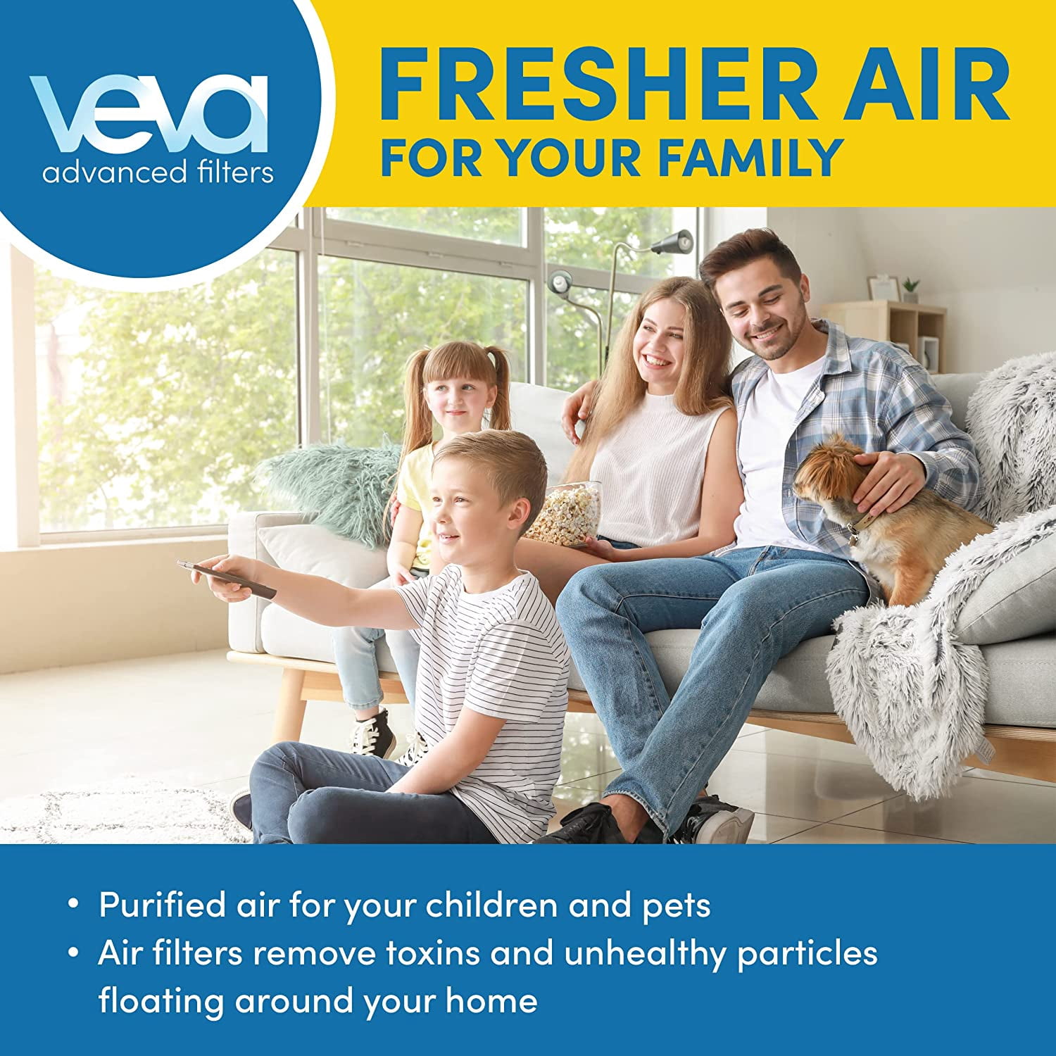 HPA300 HEPA Filter Replacement Compatible with  Air Purifier - 3 Pack of HEPA Filters w/ 4 Precut Activated Carbon Pre-Filters & Replacement Filter R