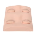 thumbnail image 2 of False Eyelashes Extension Practice Mannequin Head, Small Reusable Detachable  Makeup Training Head Model PVC Soft Silicone  For Display Pink,Skin Color,Coffee Color, 2 of 8