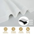 thumbnail image 4 of DriftAway Double Layer Linen Blackout Tie Up Curtains Thermal Insulated Fully Lined Balloon Roman Shade Bathroom Window Adjustable Rod Pocket for Small Window 25 Inch by 47 Inch White, 4 of 5