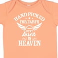 thumbnail image 4 of Inktastic Handpicked for Earth by My Aunt in Heaven with Angel Wings Boys or Girls Baby Bodysuit, 4 of 5