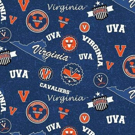 Virginia State 100% Quilting Cotton Fabric, by the yard