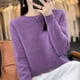 thumbnail image 3 of 2024 New Autumn and Winter Cashmere Sweater Women O-Neck Pullover Sweater Warm Loose Cashmere Sweater Women, 3 of 4