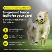 PetSafe Basic In-Ground Pet Fence for Dogs and Cats with 2 Waterproof and Battery-Operated Collars - Underground Electric Collar - From the Parent Company of Invisible Fence Brand for Pets 8lbs & up