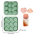 thumbnail image 3 of Ice Cube Tray,Ice Molds Rose Ice Cube Trays With Covers,9 Cavity Silicone Rose Ice Ball Maker,Easy Release Large Ice Cube Form for Chilled Cocktails,Whiskey, Bourbon & Homemade Juice, 3 of 6