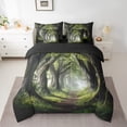 thumbnail image 2 of Feelyou Mystic Jungle Tree Bedding Comforter Set 7-Piece for Kid, Rustic Farmhouse King Bedding Sets, Dreamy Fairy Tale Reversible Bed Sheets, Luxury Bedroom Decor, 2 of 7