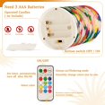 thumbnail image 5 of Yayeee Flameless Candles with Remote Flickering Battery Operated Multi Color Changing, Pink Colorful Circles, 5 of 7