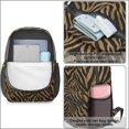 thumbnail image 2 of 17 Inch Lightweight Backpack,PVC Waterproof Oxford Fabric, Ergonomically Designed, with Large Capacity, Leopard Animal Print, 2 of 5