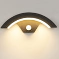 thumbnail image 1 of Luz de pared exterior de 15W con sensor de movimiento LED 3000K Luz de pared exterior blanca cálida Luz de pared exterior de aluminio para jardín/baño delantero/porche/garaje Ormromra GX-113, 1 of 8