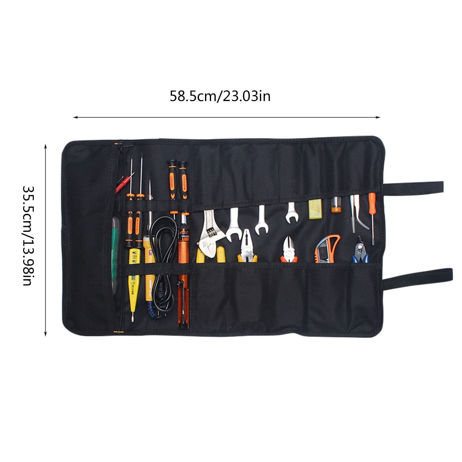 Clearance equipment package under $9,Electrical Bag Storage Bag Multifunctional Reel Thickened Wear Computer Canvas Bag Drum Tool Kit 2PC