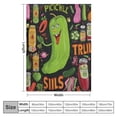 thumbnail image 4 of Nawypu Pickle Blanket Just A Girl Who Loves Pickles Throw Blankets Cozy Flannel Blanket Plush Lightweight Blanket Pickle Gifts for Girls Boys Women Pickle Lovers Adults for Couch Sofa Bed, 4 of 6