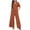 Red, variant on Women Summer V Neck Loose Short Sleeve Top Shirt With Pants Casual Large Size 2 Piece Set With Pockets Interview Pants Suits for Women Suits for Wedding Womens Suite Dress Pant Suits for Women for