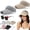 2pcs-a, variant on Women's Breathable Knit Sun Visor Hat,Ponytail Wide Brim Sports Cap for Running